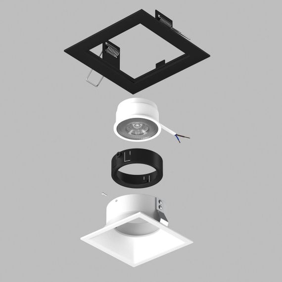 Комплект со светильником Lightstar Domino Quadro (214517+214506+214007) D51706BMOD