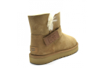 UGG Mini Bailey Graphic Logo Suede Chestnut