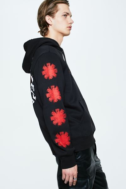 H&M ТОЛСТОВКА С ПРИНТОМ, ЧЕРНЫЙ