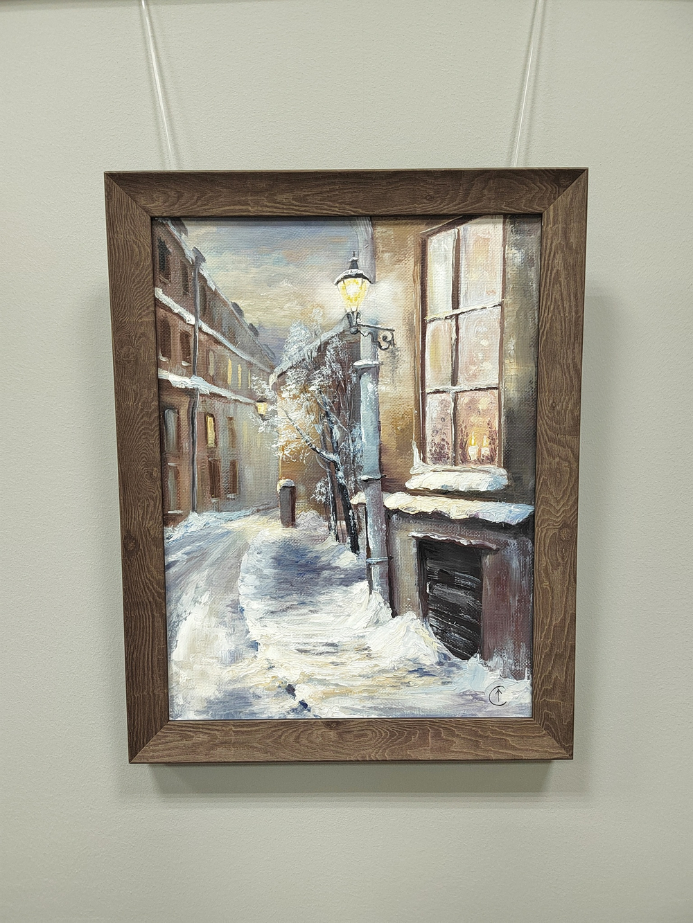 Картина "Ночь. Улица. Фонарь" 30х40