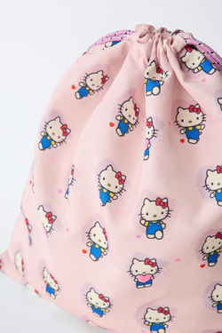 ZARA КОМПЛЕКТ ШКОЛЬНЫХ СУМОК HELLO KITTY © SANRIO, РОЗОВЫЙ