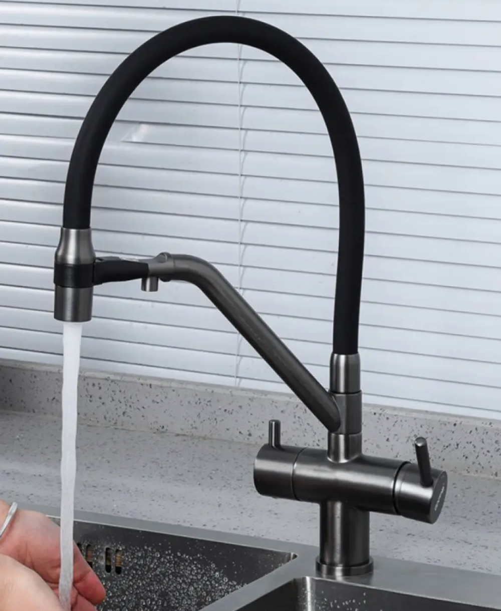 Смеситель для кухни с гибким изливом Gappo G4398-89