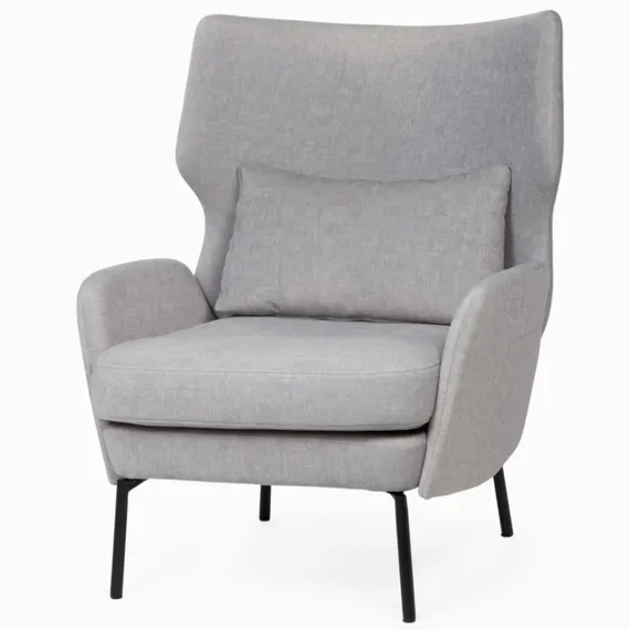 Кресло Alexa, серый велюр