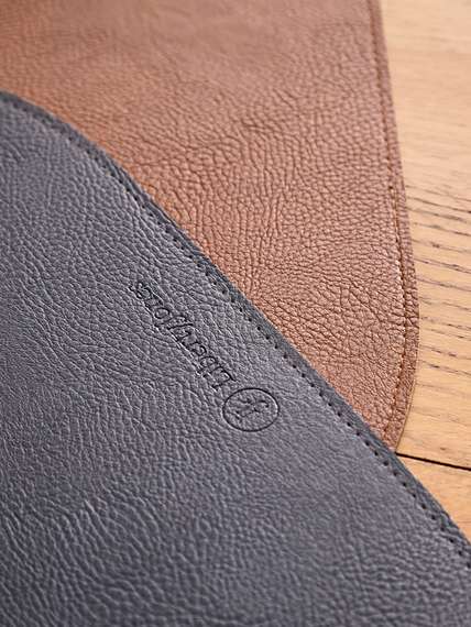 Набор из 4-х двухсторонних сервировочных салфеток pool, 30х45 см, синий/коричневый