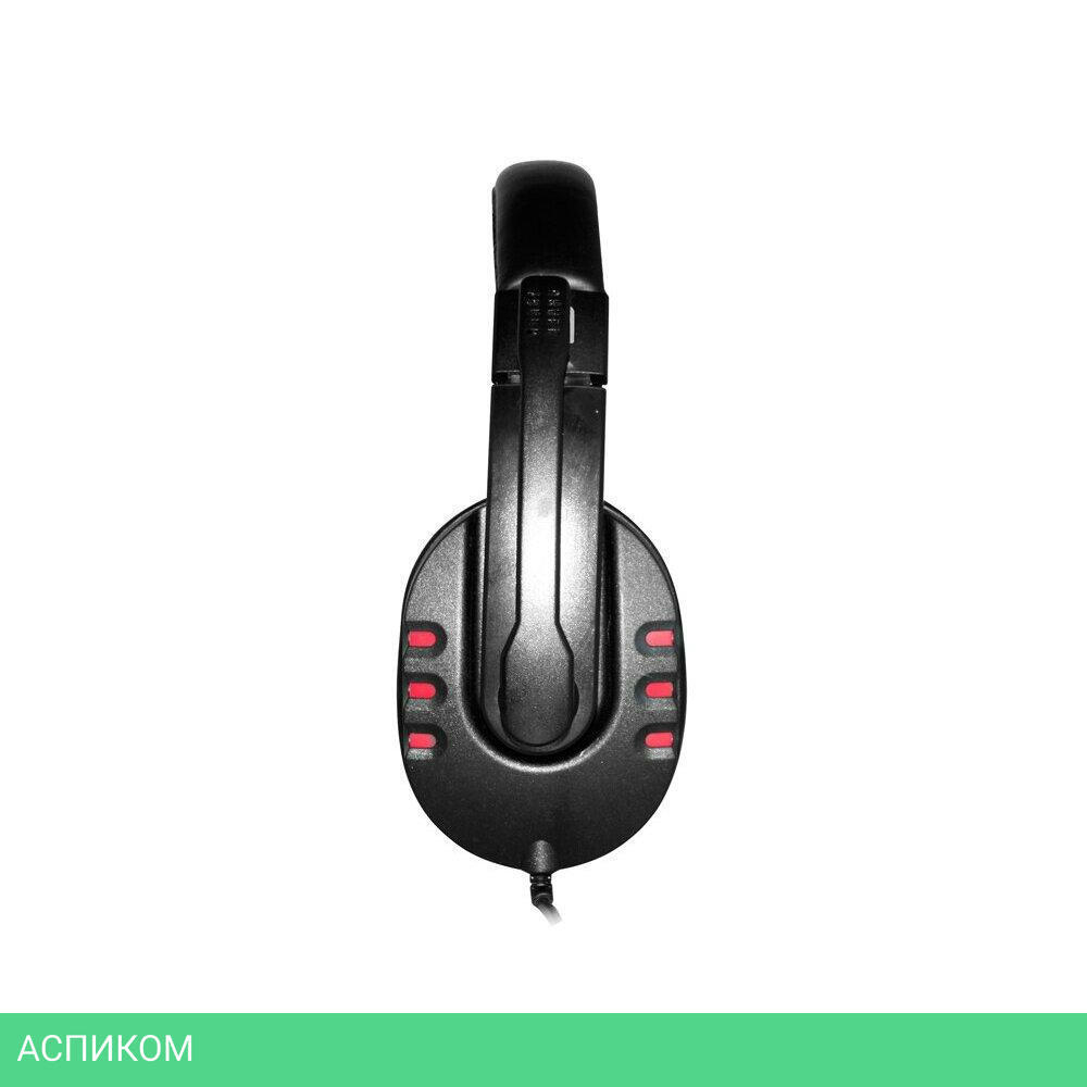 Наушники Oklick HS-L380G черный/красный (JD-032)