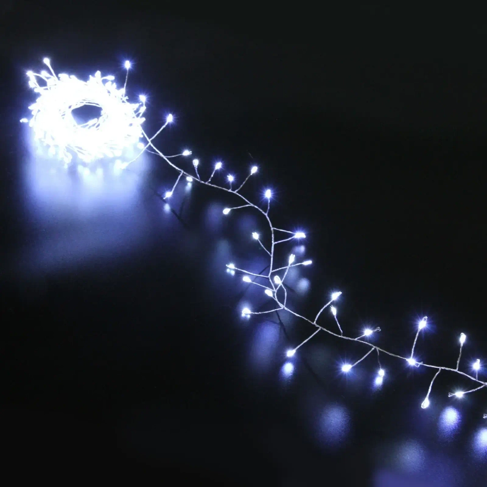Гирлянда для дома 5,0 м 350 ламп LED «Мишура», IP-40, Белый