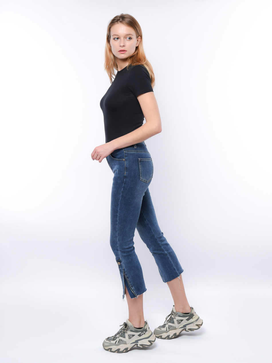 Брюки женские джинсовые