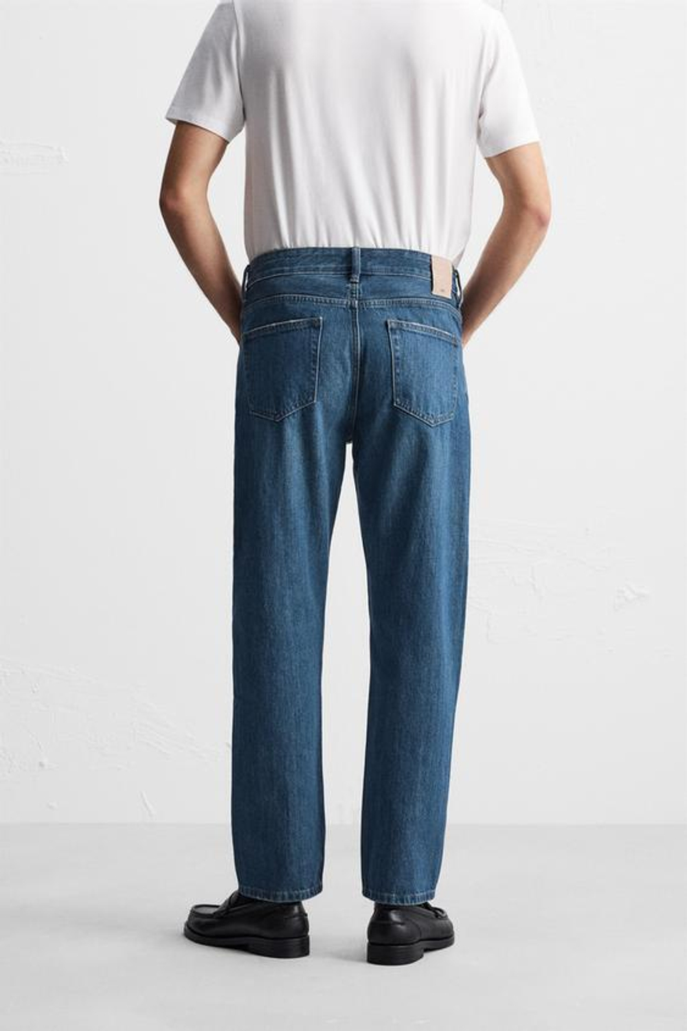 ZARA ДЖИНСЫ REGULAR FIT, СИНИЙ