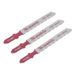 Полотна для электролобзика по металлу, 3 шт, T118A, 50 х 1.2 мм, HSS Matrix Professional, 78207