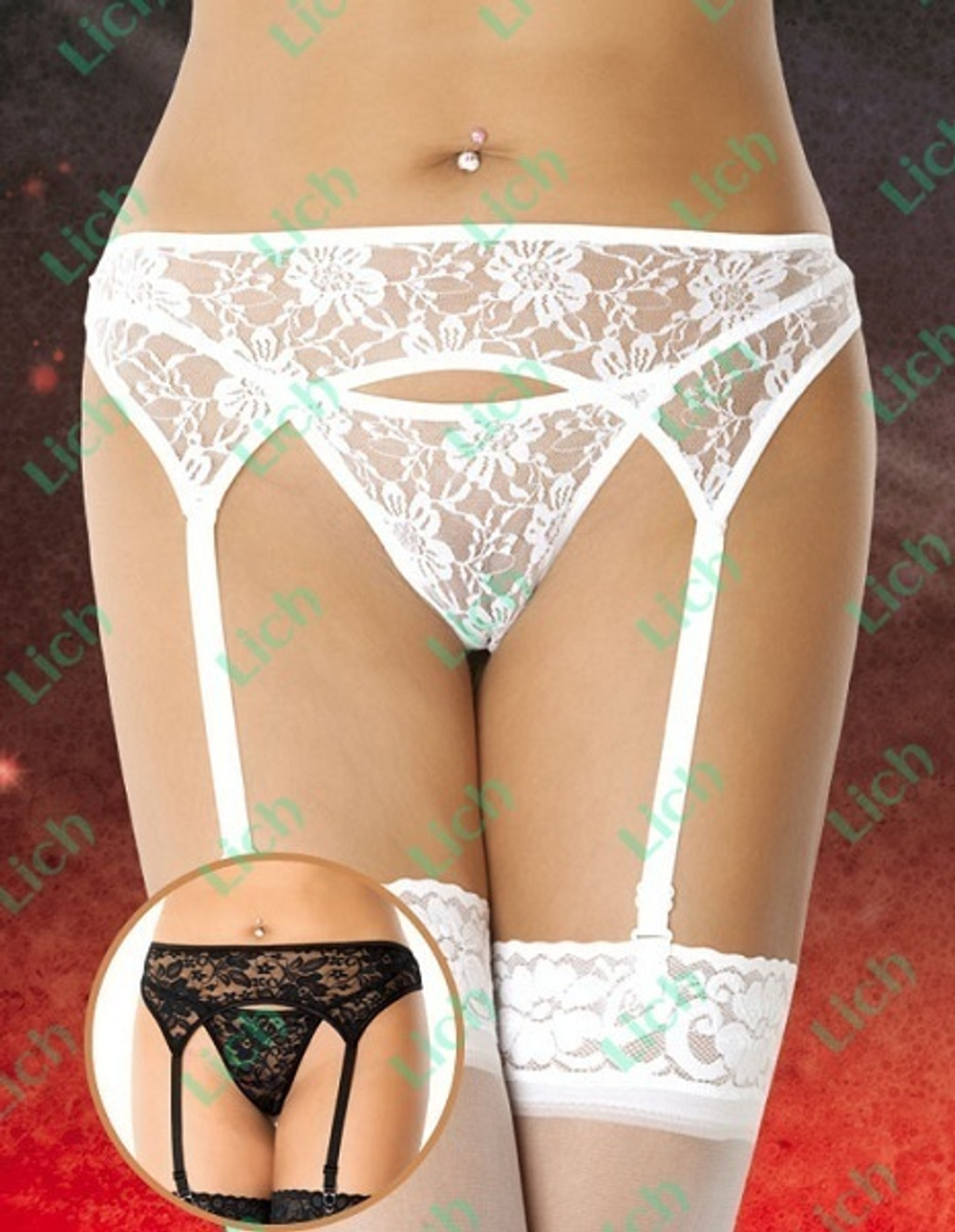 Кружевной пояс для чулок