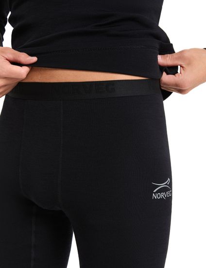 Термобелье мужское  комплект  Norveg Soft  (футболка с длинным рукавом + кальсоны) 14SMSRU-002, черный