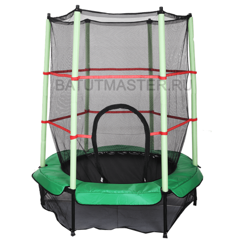 Каркасный батут, диаметр 4,6 фт, зеленый