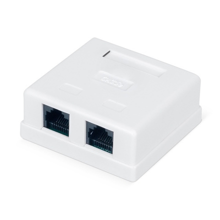 Двойная розетка RJ45 WRline WR-WS-8P8C-C5E-2