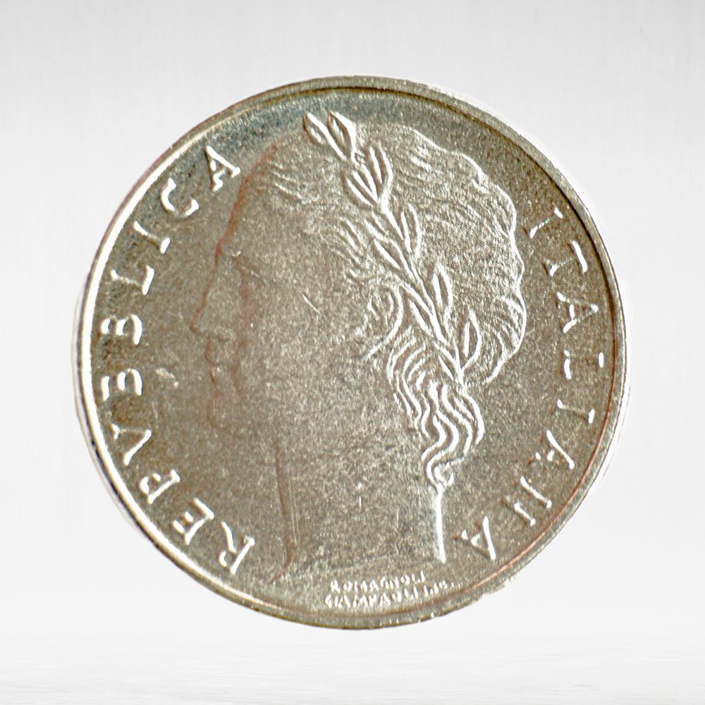 Italy 100 Lire 1990 R "Minerva with Olive Tree", Small Type, AU