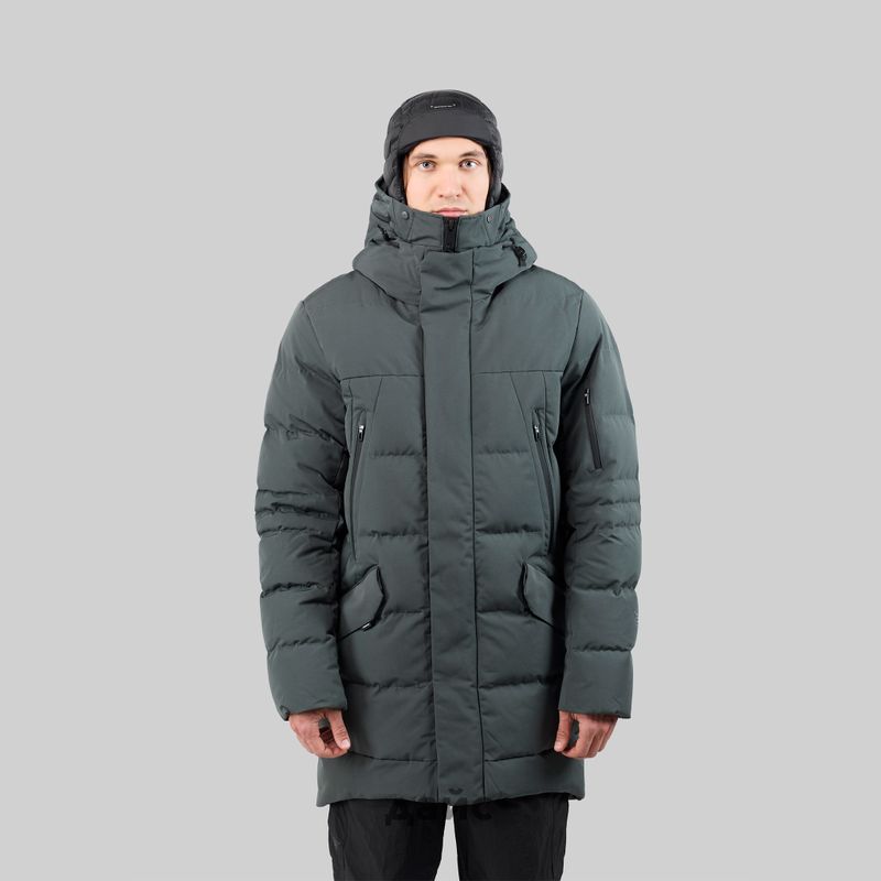 Пуховик мужской Krakatau Strofo Long Down Jacket артикул:Qm488-513 - купить в магазине Дайс