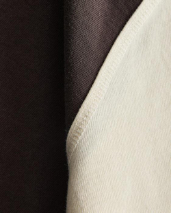 ZARA HOME ДВУХЦВЕТНАЯ ХЛОПКОВАЯ ФУТБОЛКА, ЭКРЮ