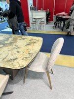 Стул CAVA GY8029 Astrid бежевый/нерж.сталь