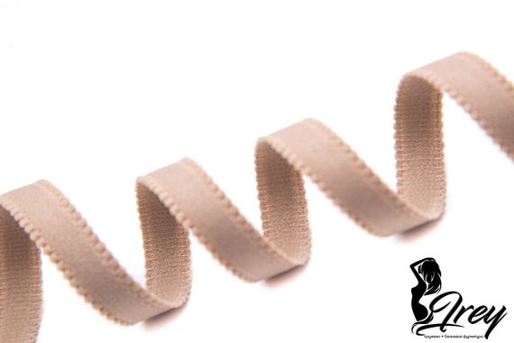 030 612/10 Бретель матовая Lauma 10 мм, кофе с молоком 030