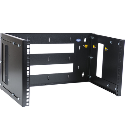 ЦМО Кронштейн телекоммуникационный настенный 3U, регулируемая глубина 300-450 мм, цвет черный