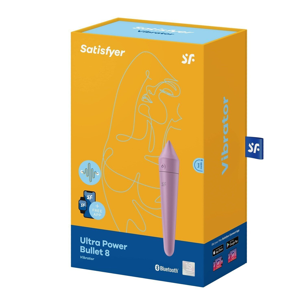 Мини вибромассажер Satisfyer Ultra Power Bullet 8, лиловый