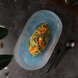 Блюдо овальное 36*20*3 см   матовое стекло P.L. Proff Cuisine [4]