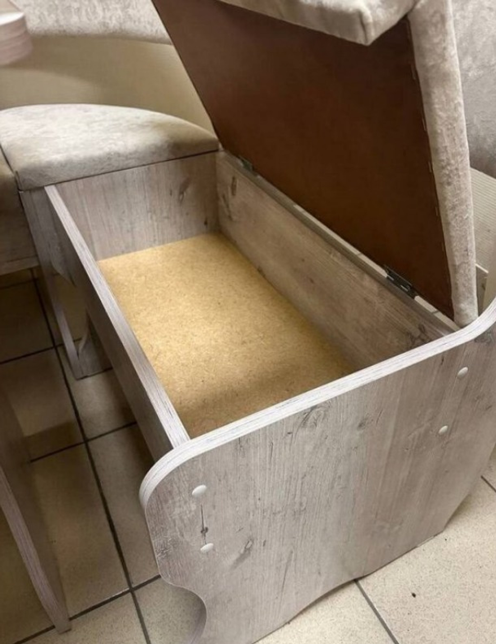 Кухонный уголок "Миссия V" (финдус/велюр светло-серый)