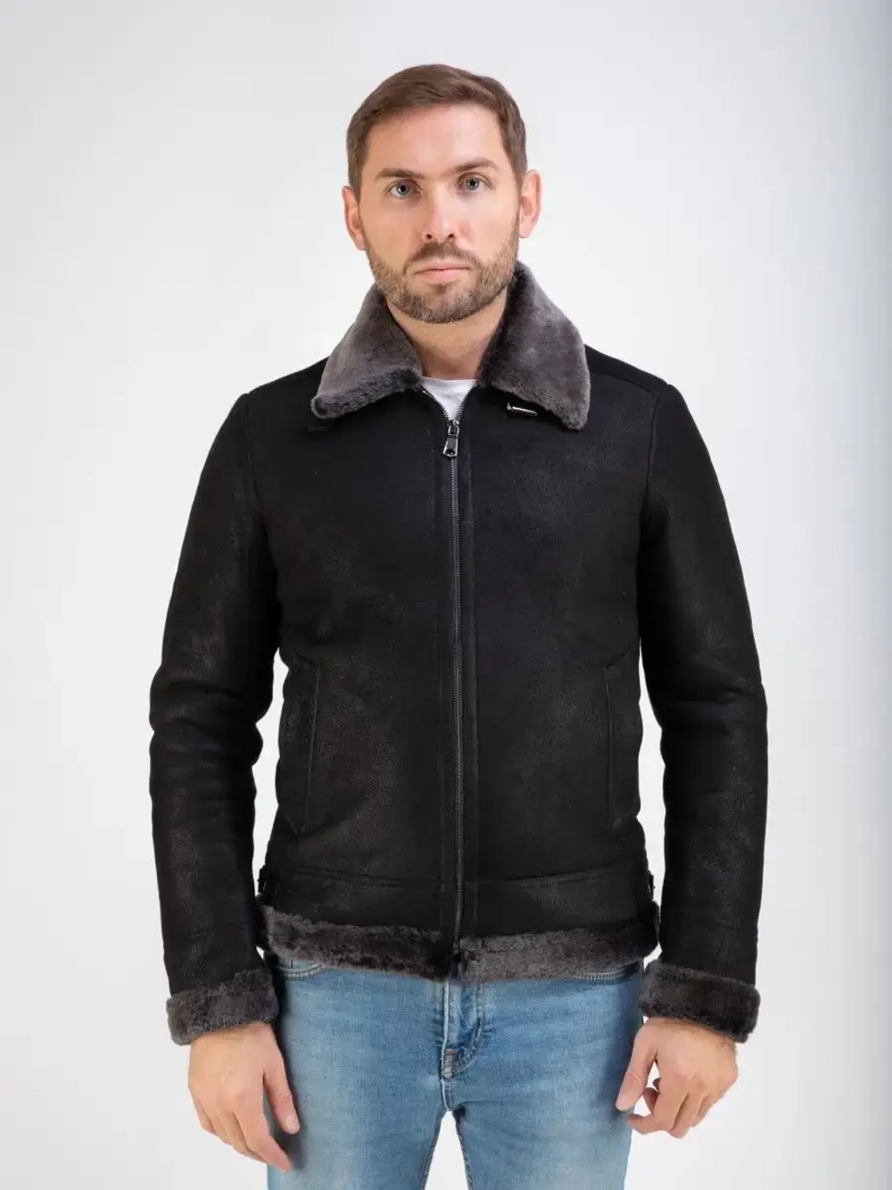 Дубленка мужская натуральная зимняя Турция