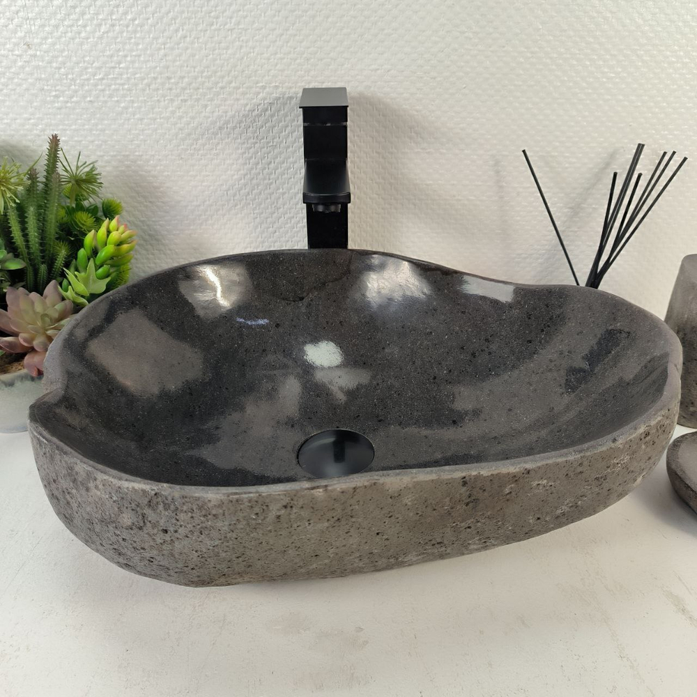 Раковина из речного камня RS-65283 48*39*15 0861