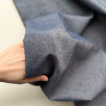 Тонкая рубашечная джинса Темно-синяя