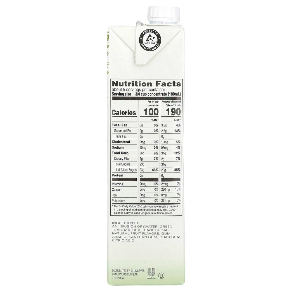 TAZO, Green Tea Matcha Latte, концентрат зеленого чая, 946 мл (32 жидк. унц.)