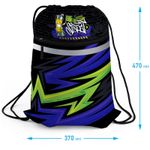 Мешок для обуви 1 отделение Berlingo "Street vibe", 460*360мм, светоотражающая лента, карман на молнии