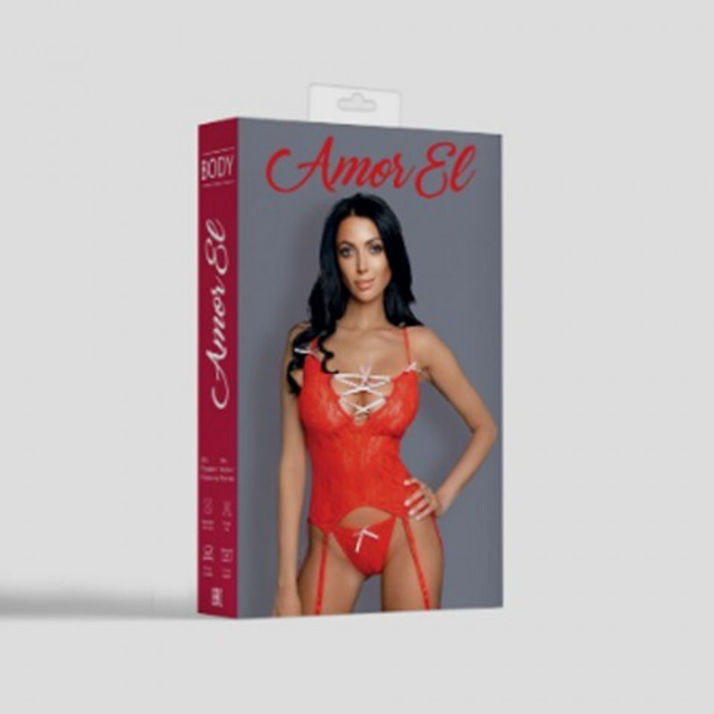 Комплект эротического белья Madrid L/XL красный