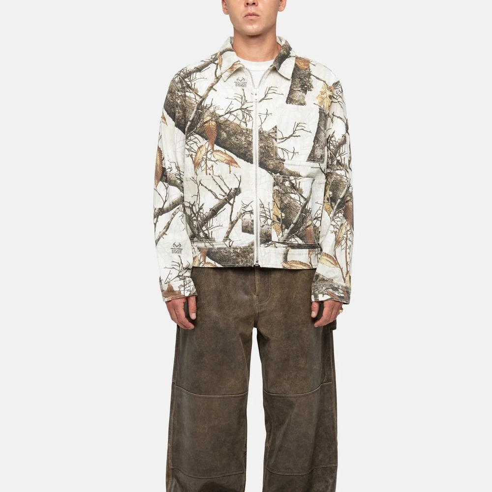 Куртки Stussy FW23 ZIP WORK JACKET REALTREE EDGE, 115683p