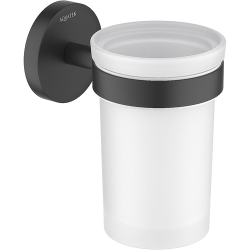 Стакан для зубных щеток Aquatek Европа AQ4104MB Черный матовый