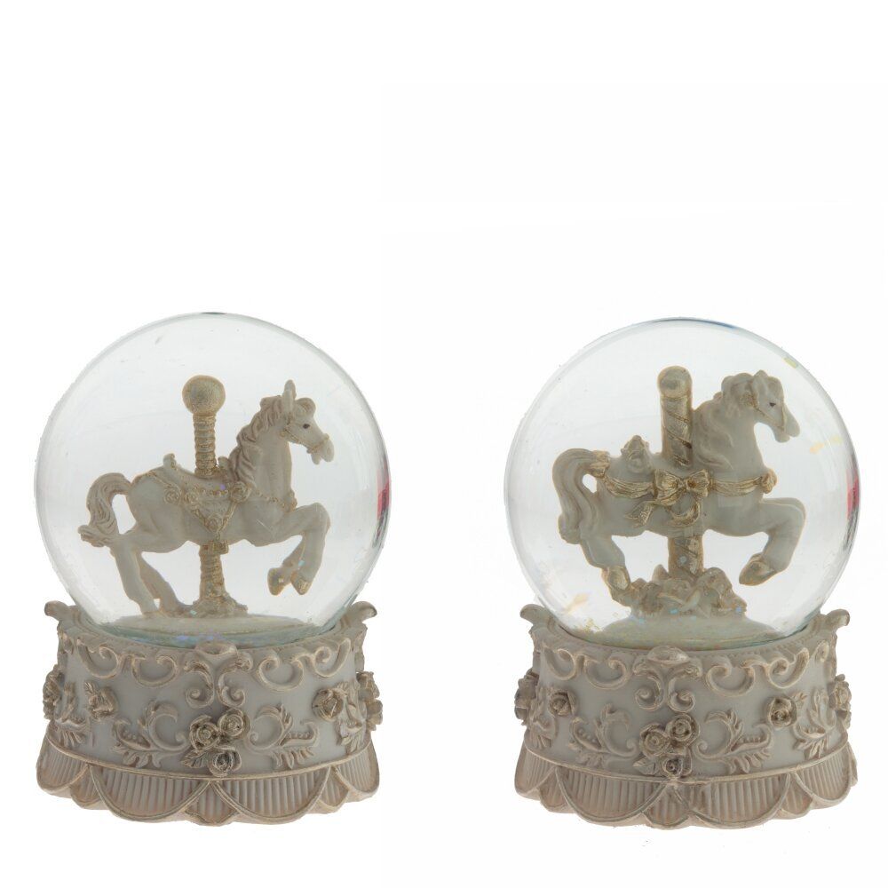 GAEM Фигурка декор в стекл шаре "Лошадка", D 6.5 см, L6,5 W6,5 H8,5 см, 2в.