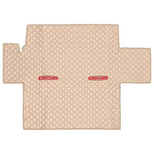 Ковры FREIGHTLINER CENTRY (автомат) (экокожа, бежевый, бежевый кант, красная вышивка)