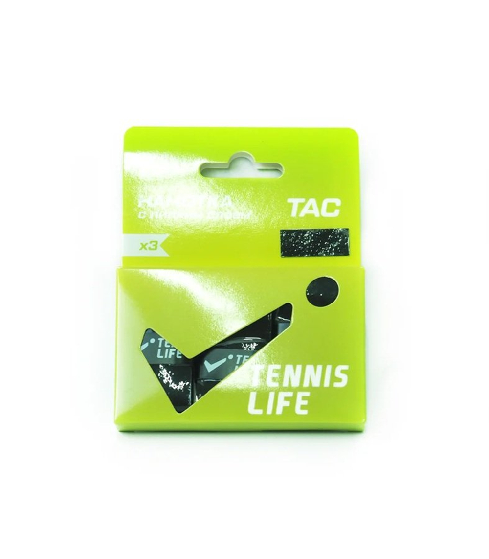 Аксессуары для тенниса Намотка овергрип TENNIS LIFE TL TAC BK .