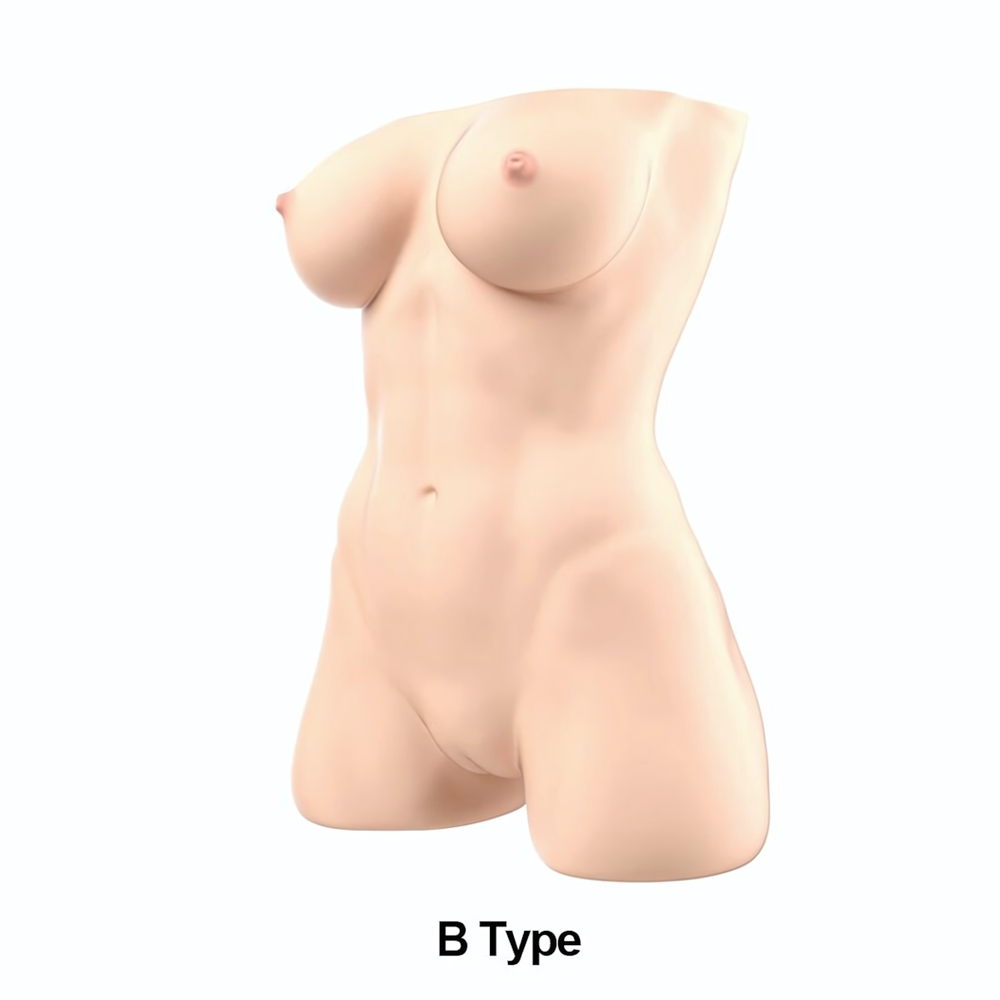 Телесный мастурбатор-торс Jessica B (Цвет: телесный)