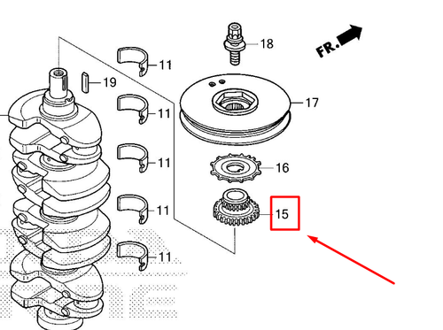 13620-RAA-A02 SPROCKET, DRIVE CHAIN