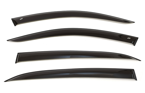Дефлекторы боковых окон Cobra Tuning на Nissan Almera 2 хэтчбек 5 дв. (N16) 2000-2006 широкие арт.NE11900