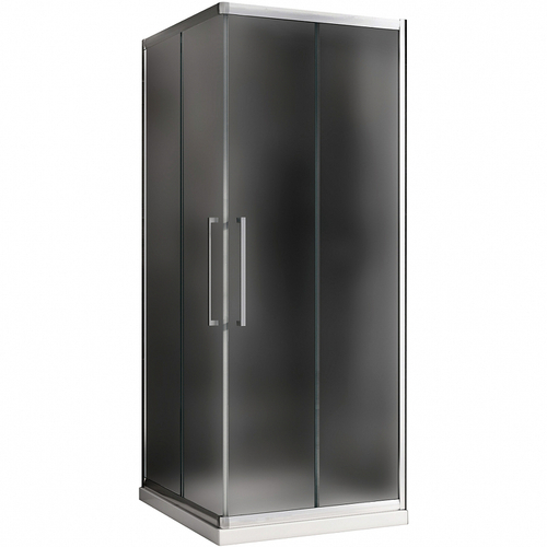 Душевой уголок Abber Schwarzer Diamant 90x90 AG02090MH профиль Хром стекло матовое