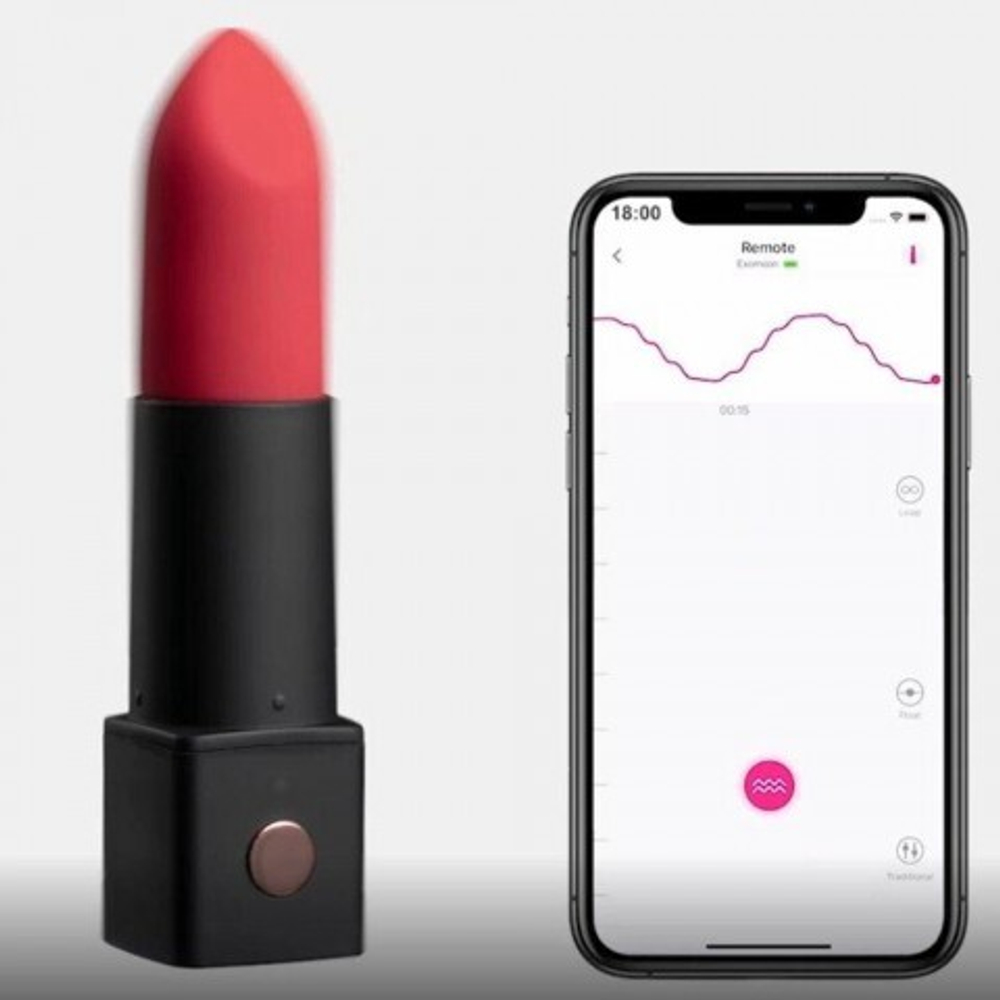 Мини-вибратор в форме губной помады Exomoon от Lovense