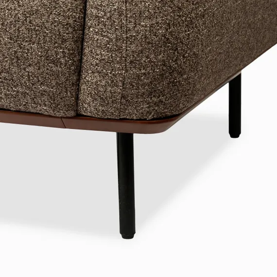 Диван Blocco 230 см, серо-коричневый