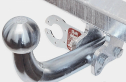 Фаркоп оцинкованный для Kia Rio IV хетчбек 5 дверей (европейская версия) 2017-2021 условно-съемное крепление шара, Galia.K039A