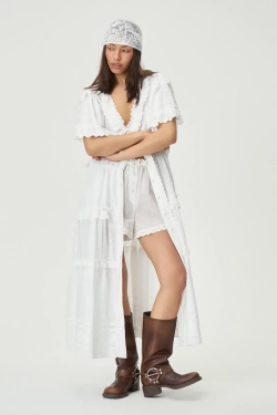 Туника-халат Джипси белая