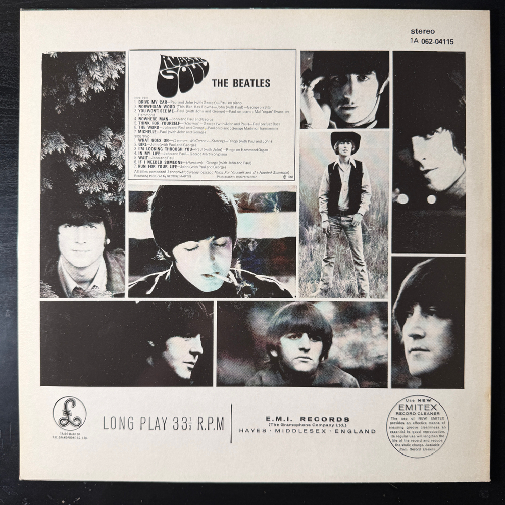 The Beatles ‎– Rubber Soul (Европа) Т