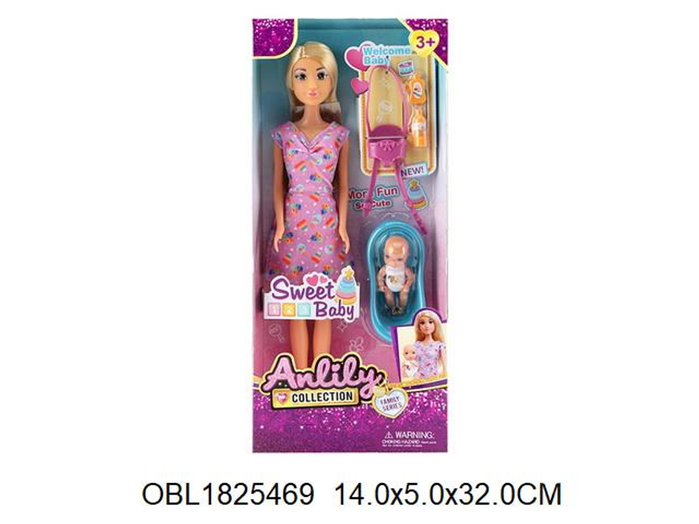 Кукла тип модель, с аксесс. коробка 616323