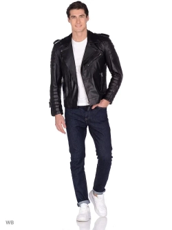 Косуха мужская  кожаная,  куртка мужская