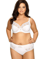 Бюстгальтер на косточках с нежными кружевными элементами (Размер: 75I) (Цвет: белый)