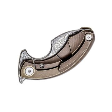 Складной нож Bestech BT2103J Strelit c клинком из стали Damascus, рукоять титан